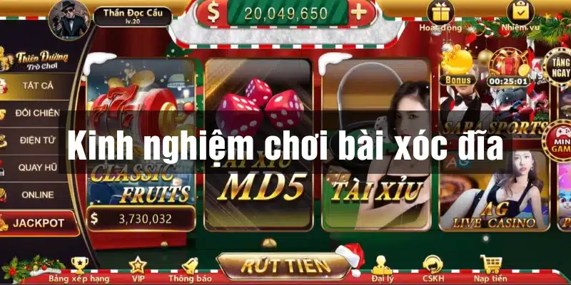 Kinh nghiệm chơi bài xóc đĩa hiệu quả