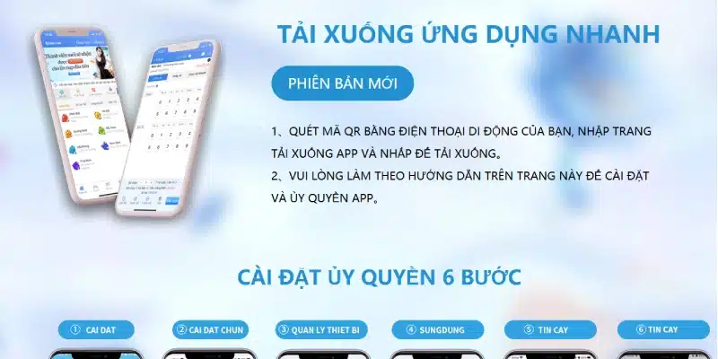 Ứng dụng 123B tương thích với cả iOS và Android
